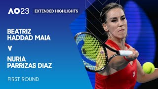 Beatriz Haddad Maia v Nuria Parrizas Diaz Extended Highlights | Australian Open 2023 First Round
