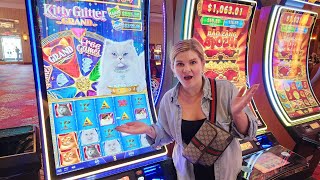 I Found the NEW Kitty Glitter Grand Slot Machine in Las Vegas!