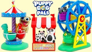 Disney Jr Puppy Dog Pals Bingo and Rolly Go to the Carnival & Find Surprise Toys!