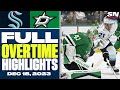 Seattle Kraken at Dallas Stars | FULL Overtime Highlights - December 18, 2023