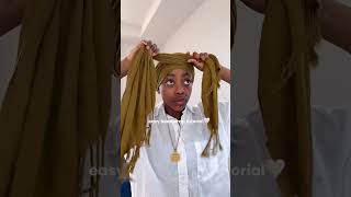 easy headwrap tutorial🤍 #headwrap #tiktok #shorts