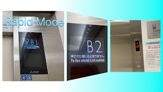 《高速運転モード》愛知芸術文化センターのエレベーター《B5⇔1》