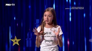 Românii au talent 2021: Sara Smighelschi, cele 5 minute de roast pe care le vei asculta pe repeat