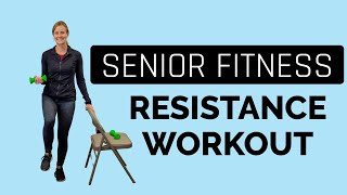 Senior Fitness Full Body Resistance Workout- Workout In A Mirror