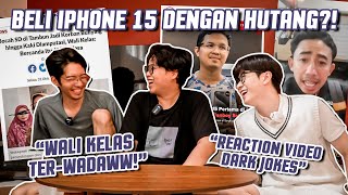 PEMEGANG IPHONE 15 PERTAMA DI INDONESIA! REACTION VIDEO DARK JOKES! #ALGEMENTEX