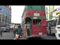 DHAKA BANGLADESH FARMGATE EVENING RUSH HOUR BUSES FEB 2015