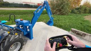 Radio controlled Backhoe for mini loaders MultiOne