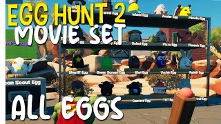 FORTNITE - EGG HUNT 2 - All Eggs Movie Set Area 5254-3662-3657