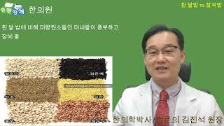 만성위장병, 역류성식도염 음식요법 1편, 잡곡밥 vs 흰쌀밥