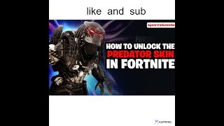 how to get the predator skin for free in fortnite