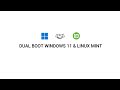 GAMPANG BANGET! Cara Dual Boot Windows 11 dan Linux Mint - UEFI