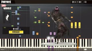 fortnite dance emote wiggle impossible remix piano cover - fortnite the wiggle