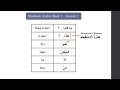 arabic vocabulary madinah arabic book 1 lesson 1 u0026 2