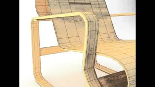 FREE Contemporary Wooden Armchair 3D model from CGTrader.com