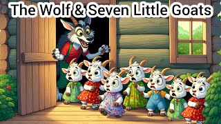 THE WOLF & SEVEN LITTLE GOATS | English story for kids with morals | Fairytale in English