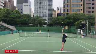 【2019年度 関西学生春季テニス 女子シングルス決勝戦】小池颯紀(園田女大) 対 大野菜々子(関大)