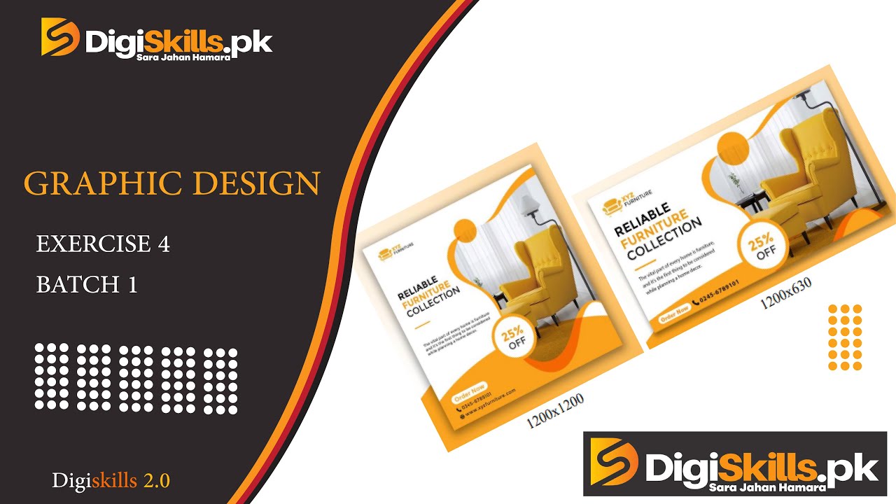 Graphic Design Exercise 4 Solution Batch 01 | Digiskills 2.0 | Dstp 2.0 ...