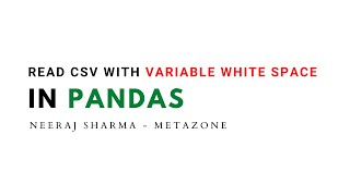 read csv with variable white space