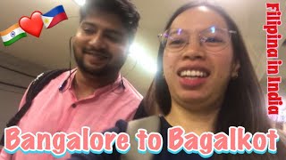 BACK TO BAGALKOT TO PACK OUR THINGS | Bangalore to Bagalkot | Filipina and Indian couple