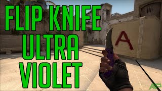 CS:GO Skins: Flip Knife Ultraviolet (Field Tested) Animations