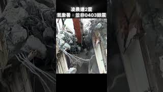 #shorts 凌晨連2震 氣象署：並非0403餘震 @gtvnews27