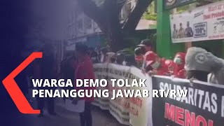 Warga Makassar Demo Tolak Penggantian Penanggung Jawab RT/RW yang Ditunjuk Pemkot