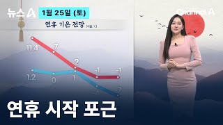 [날씨]연휴 시작 포근…모레 전국 많은 눈 / 채널A / 뉴스A