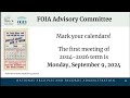 FOIA Advisory Committee Meeting, June 13, 2024