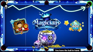 8 Ball Pool - *NEW* Magicians Championship TOP 100 - Free Ring and Level 602 GamingWithK