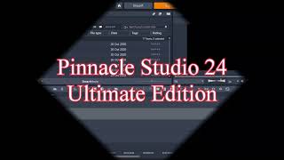 Pinnacle Studio 24 Ultimate (Basic Tutorial)