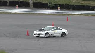 221022キョウセイジムカーナ練習会 0959 MR2白黒