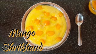 Mango Shrikhand Recipe !! | Amrakhand Recipe !! | Mango Yogurt Recipe !! | KRRVS Kitchen