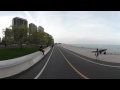 360: Cycling down Chicago's lakefront path