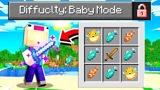 ASWD plays 'BABY MODE' Difficulty in Minecraft!