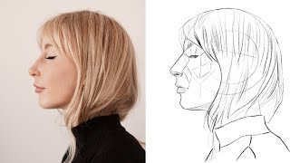 How to Begin Drawing a Portrait using the Loomis &  Asaro Methods