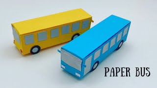 How To Make Easy Paper Toy BUS For Kids / Nursery Craft Ideas / Paper Craft Easy / KIDS crafts / BUS