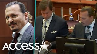 Johnny Depp Doodles In Court At Amber Heard Trial In Viral Moment