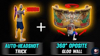 New 360° Oposite Gloo Wall Trick + Auto-Headshot Trick | Fast Gloo Wall Movement \u0026 Headshot Trick FF