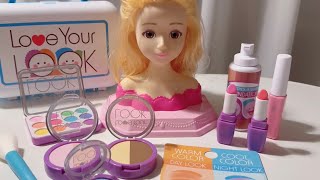 [💸toy asmr💸]Remove tato! Doll Make up💄& skin care aesthetic💦 인형 화장놀이 & 피부관리 타투 지우기