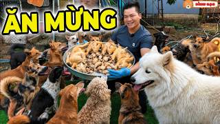 Ba Binh Makes a Huge Platter of Chicken to Celebrate with His Children - Binh Gao