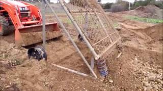 DIY home made Gravel sorter, grizzly in action