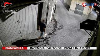 Biancavilla. Incendia l'auto del rivale in amore (VIDEO) - Yvii Tv