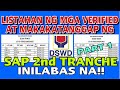 LISTAHAN NG MGA VERIFIED NA MAKAKATANGGAP NG SAP 2nd TRANCHE INILABAS NA NG DSWD!