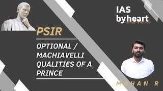 PSIR Optional - Western political thought - Niccollo Machiavelli