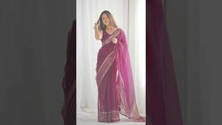 Latest Organza Saree #sarees #saree #sareelove #fashion