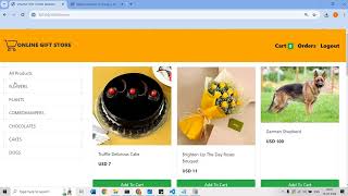 ONLINE GIFT STORE UISNG PYTHON DJANGO