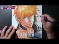 bleach drawing 黒崎 一護 ichigo kurosaki 描いてみた 千年血戦篇 ブリーチ