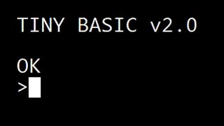 Tiny Basic running on my Z80 Playground single-board-computer.