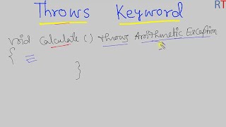 Java-116- Throws Keyword in Java || Java Exception Handling