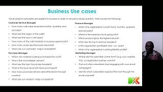 Course 1 Module 2 Use Cases of Visual Analytics